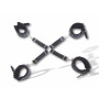 HOT BOX FALLO STRANO Kit per giochi erotici di coppia Sex Set accessori bondage nero col pelo