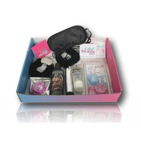 HOT BOX FALLO STRANO Kit con accessori per giochi erotici di coppia Set  fetish per lui & lei