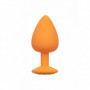 Kit butt plug in silicone set dilatatore anale dildo mini maxi con gemma chiara