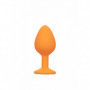 Kit butt plug in silicone set dilatatore anale dildo mini maxi con gemma chiara