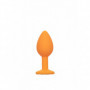 Kit butt plug in silicone set dilatatore anale dildo mini maxi con gemma chiara
