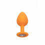 Kit butt plug in silicone set dilatatore anale dildo mini maxi con gemma chiara