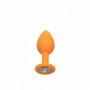 Kit butt plug in silicone set dilatatore anale dildo mini maxi con gemma chiara