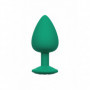 Set dilatatore anale in silicone kit buttplug mini max fallo con gioiello chiaro