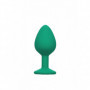 Set dilatatore anale in silicone kit buttplug mini max fallo con gioiello chiaro