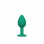 Set dilatatore anale in silicone kit buttplug mini max fallo con gioiello chiaro