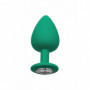 Set dilatatore anale in silicone kit buttplug mini max fallo con gioiello chiaro