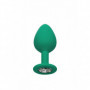 Set dilatatore anale in silicone kit buttplug mini max fallo con gioiello chiaro