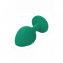 Set dilatatore anale in silicone kit buttplug mini max fallo con gioiello chiaro