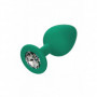 Set dilatatore anale in silicone kit buttplug mini max fallo con gioiello chiaro