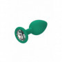 Set dilatatore anale in silicone kit buttplug mini max fallo con gioiello chiaro