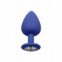 Kit plug anale sex set fallo in silicone dilatatore mini maxi dildo con gioiello