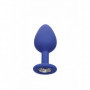 Kit plug anale sex set fallo in silicone dilatatore mini maxi dildo con gioiello