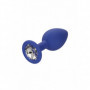Kit plug anale sex set fallo in silicone dilatatore mini maxi dildo con gioiello