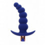 Plug vibrante stimolatore anale dildo dilatatore a sfere fallo in silicone blu