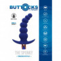 Plug vibrante stimolatore anale dildo dilatatore a sfere fallo in silicone blu