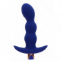 Vibratore anale dilatatore in silicone dildo a sfere plug vibrante fallo liscio