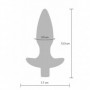 Fallo anale vibrante dilatatore in silicone plug con vibrazione dildo liscio blu