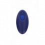 Fallo anale vibrante dilatatore in silicone plug con vibrazione dildo liscio blu