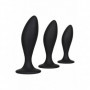 Kit plug set dilatatore mini maxi fallo nero in silicone dildo stimolatore anale