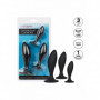 Kit plug set dilatatore mini maxi fallo nero in silicone dildo stimolatore anale