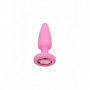 Kit Plug in silicone set dilatatore anale sonda con gemma rosa fallo stimolatore