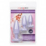 Set dilatatore anale in silicone kit plug fallo liscio mini maxi dildo con gemma