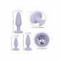 Set dilatatore anale in silicone kit plug fallo liscio mini maxi dildo con gemma