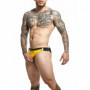 Perizoma uomo lingerie erotica abbigliamento intimo maschile sospensorio giallo