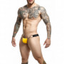 Perizoma maschile in ecopelle giallo abbigliamento erotico uomo intimo sexy men