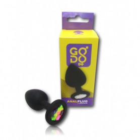 Plug piccolo Godo d+ dildo in silicone con pietra arcobaleno stimolatore anale