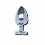 Plug anale grande Godo di + in metallo cuore rosso