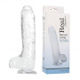 Fallo con ventosa dildo morbido realistico vaginale anale pene finto in jelly 8"