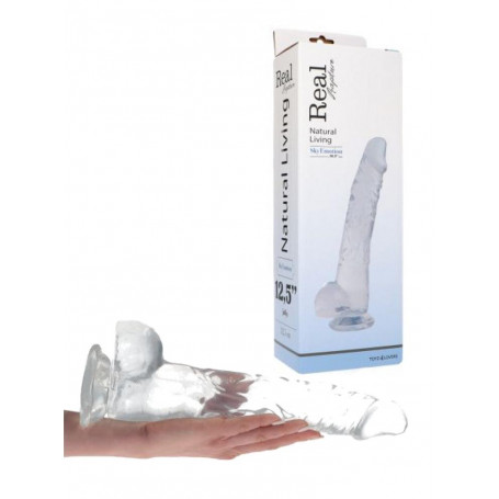 Dildo enorme realistico fallo grosso con ventosa pene finto vaginale anale 12,5"
