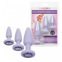 Set dilatatore anale in silicone kit plug fallo liscio mini maxi dildo con gemma