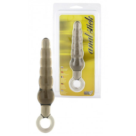 Fallo anale  dildo liscio stimolatore a sfere dilatatore butt plug con anello