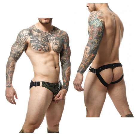 Perizoma uomo lingerie sexy abbigliamento intimo maschile verde militare hot men