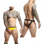 Perizoma uomo lingerie erotica abbigliamento intimo maschile sospensorio giallo