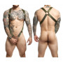 Harness body uomo pettorina con anello in metallo maschile lingerie sexy hot men