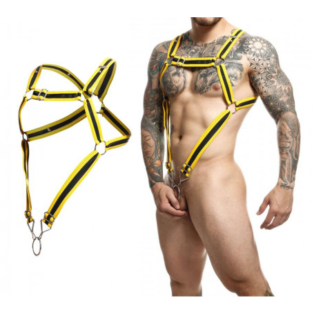 Harness uomo body belts intimo maschile sexy costrittivo con anello metallico