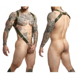 Imbragatura erotica uomo body harness con anello per pene intimo maschile sexy