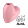 Stimolatore vagina vibrante succhia clitoride Satisfyer Cutie Heart in silicone