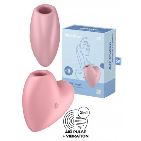 Cutie Heart Stimolatore vibrante a pulsazioni vaginale per clitoride in silicone