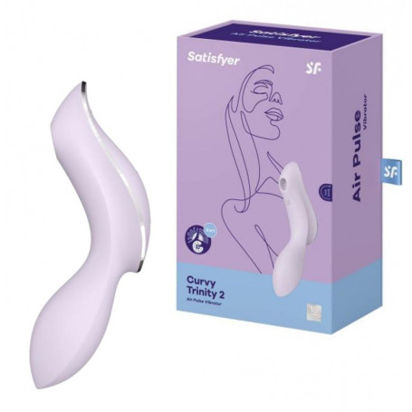 Curvy Trinity2 Vibratore succhia clitoride massaggiatore vibrante stimola puntoG