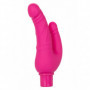 Vibratore doppia penetrazione vaginale anale fallo realistico dildo vibrante