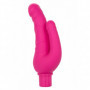 Vibratore doppia penetrazione vaginale anale fallo realistico dildo vibrante