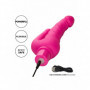 Vibratore doppia penetrazione vaginale anale fallo realistico dildo vibrante