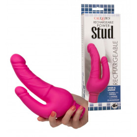 Vibratore doppia penetrazione vaginale anale fallo realistico dildo vibrante
