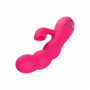 Vibratore  vaginale doppio con succhia clitoride stimola punto g dildo vibrante