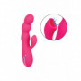 Vibratore  vaginale doppio con succhia clitoride stimola punto g dildo vibrante